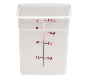 CM 8SFSP 8 QUART POLY SQUARE CONTAINER   6EA/CS